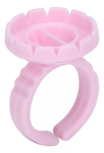 Anel batoque — Flor rosa — Flor rosa